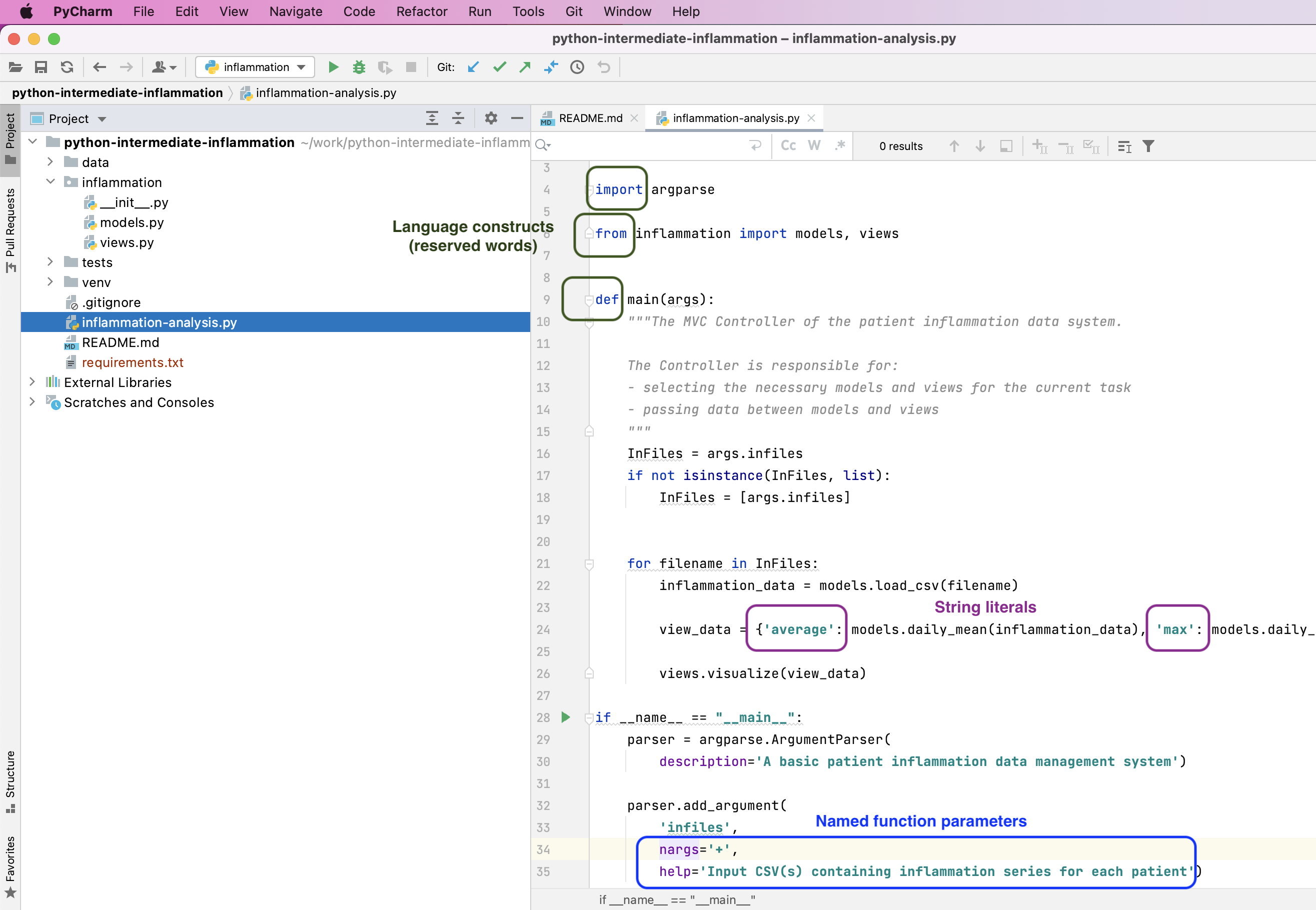 Syntax Highlighting Functionality in PyCharm